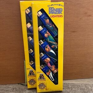 Camel Hard Pack Lighters - Blue and Yellow